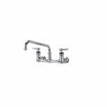 Encore® KL54-8012-SE1Z Brass Chrome Plated 8" OC. Wall Mount Faucet with 12" Swivel Spout