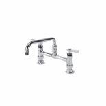 Encore® KL61-8012-SE1Z Brass Chrome Plated 8" OC Deck Mount Faucet with 12" Swivel Spout