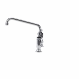 Encore® KL61-8012-SE1Z Brass Chrome Plated 8" OC Deck Mount Faucet with 12" Swivel Spout