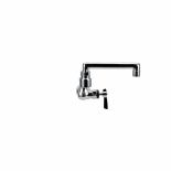 Encore® KL70-9113-DP1 Brass Chrome Plated Single Wall Mount Faucet Ceramic Valves with 13" Swivel Spout with Pot Filler End