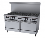 Garland X60-10RR 60" Sunfire Restaurant Range with Ten Burners and Two (2) Standard Gas Oven