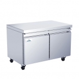 Glacier 48" Stainless steel 2 solid door under Counter Cooler GUR-48