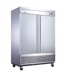 Glacier 55" Bottom mount solid stainless steel 2-doors reach in cooler GR-2 