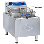 Globe PF10E-C Electric Counter Top Single Well Deep Fryer 120V 10Lbs Total Capacity
