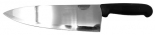 Omcan 12074 10" Medium Cook Knife / Chef Knife with Black Polypropylene Handle