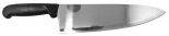 Omcan 12074 10" Medium Cook Knife / Chef Knife with Black Polypropylene Handle
