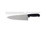 Omcan 16833 8" Medium Cook Knife / Chef Knife with G-Edge Blade