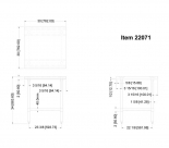 Omcan 22071 30"x30"x35"H Stainless Steel Work Table 