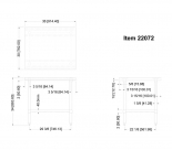 Omcan 22072 30"x36"x35"H Stainless Steel Work Table 