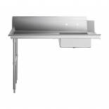 Omcan 28486 60" Left Side Soiled Dish Table with Sink 