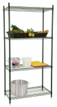 Omcan 4 tiers 18"x48" wire shelves 18"x48"x72"H Epoxy wire shelf set 
