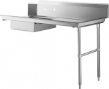 Omcan 47747 72" Right Side Soiled Dish Table with Sink 