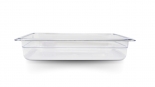 Omcan 80039 Half size Polycarbonate Food Pan Clear 2 1/2" Deep