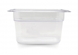 Omcan 80051 Ninth size Polycarbonate Food Pan Clear 4" Deep