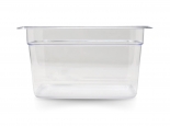 Omcan 80053 Fourth size Polycarbonate Food Pan Clear 6" Deep