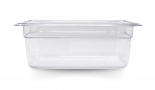 Omcan 80062 Fourth size Polycarbonate Food Pan Clear 4" Deep