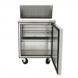 True  27" Stainless Steel Right Hinged Solid 1 Door Sandwich table / Prep Cooler TSSU-27-08-HC