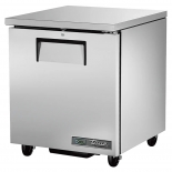True 27" Stainless Steel Right Hinged Solid 1 Door Under Counter Cooler TUC-27-HC