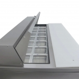 True 60" Stainless Steel Hinged Solid 2 Doors Sandwich table / Prep Cooler TSSU-60-16-HC