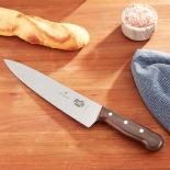Victorinox 5.2030.25 Rosewood handle with 10" Wavy / Straight Edge Chef Knife