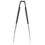 Vollrath 4781220 with Black handle one-piece scalloped 12" tongs 