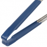 Vollrath 4781230 with Blue handle one-piece scalloped 12" tongs 