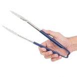 Vollrath 4781230 with Blue handle one-piece scalloped 12" tongs 