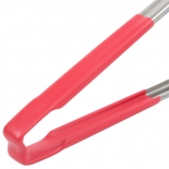 Vollrath 4781240 with Red handle one-piece scalloped 12" tongs 