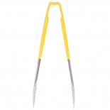Vollrath 4781250 with Yellow handle one-piece scalloped 12" tongs 