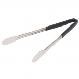 Vollrath 4781620 with Black handle one-piece scalloped 16" tongs 