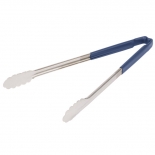 Vollrath 4781630 with Blue handle one-piece scalloped 16" tongs 