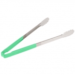 Vollrath 4781670 with Green handle one-piece scalloped 16" tongs 