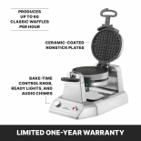 Waring WWD200 Double Classic Waffle Maker Electric 