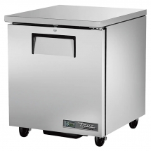 True 27" Stainless Steel Right Hinged Solid 1 Door Under Counter Freezer TUC-27F-HC