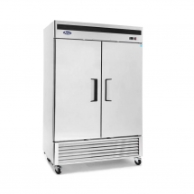 ATOSA 54" Bottom Mount Two (2) Stainless steel hinged Solid Door Reach-in Freezer MBF8503GR