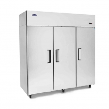 ATOSA  78" Top Mount Stainless Steel 3 Hinged Solid Door Reach-In Freezer MBF8003GR