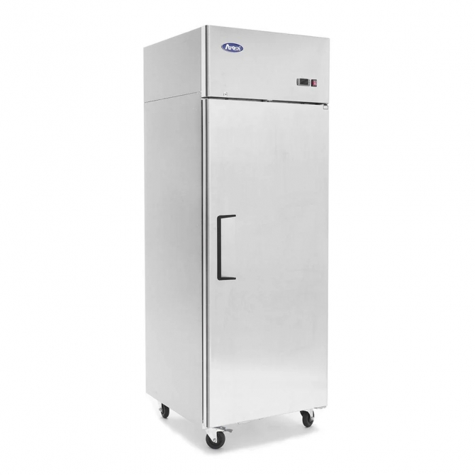 ATOSA 29" Top Mount single stainless steel solid hinged door Reach-In Freezer MBF8001GR