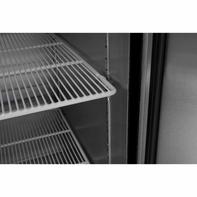 ATOSA 54" Bottom Mount Two (2) Stainless steel hinged Solid Door Reach-in Cooler MBF8507GR