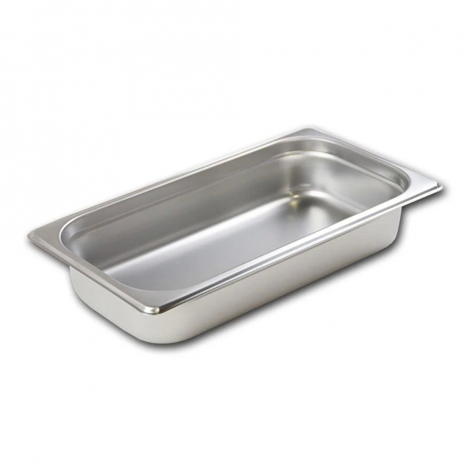Browne 5781302 1/3 Size Food Pan, 2" Deep, 24 Gauge Stainless Steel 