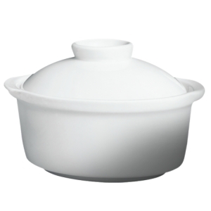 Cameo 210-40 Imperial White 9 oz 2 pcs Soup Tureen (Lid & Bowl) 