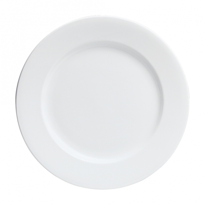 Cameo 210-61 Imperial White Round Rim Plate 6-1/4"D