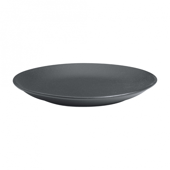 Cameo 910-21091N Onyx Round Coupe Plate Black 9"D