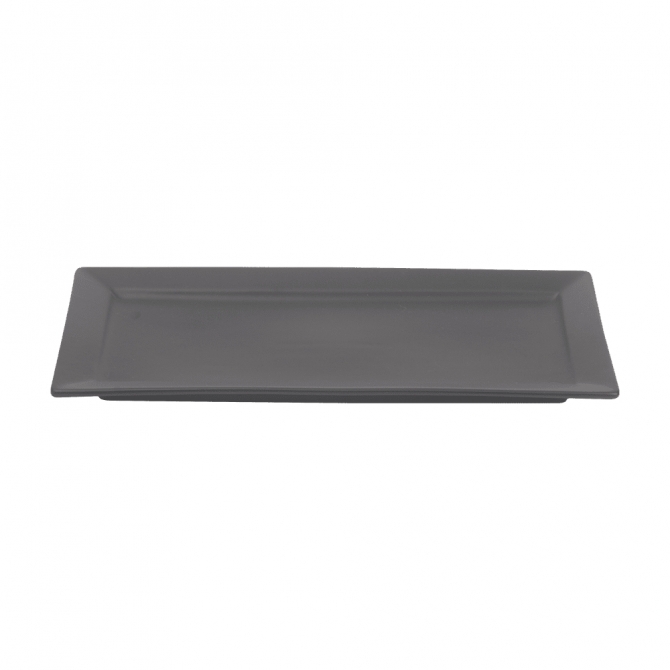Cameo 910-710143 Onyx Rectangular Rim Plate 14"L x 7"W
