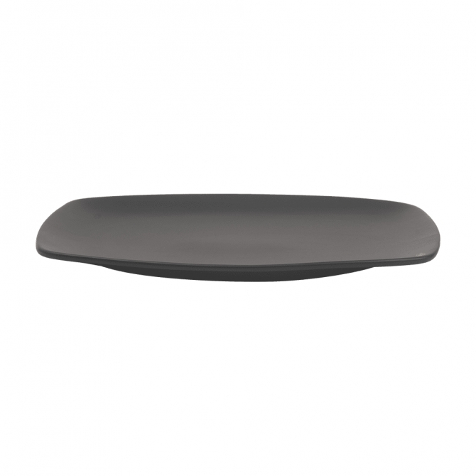 Cameo 910-710243 Onyx Rect. Couple Platter Black 14"L x 9-15/16"W
