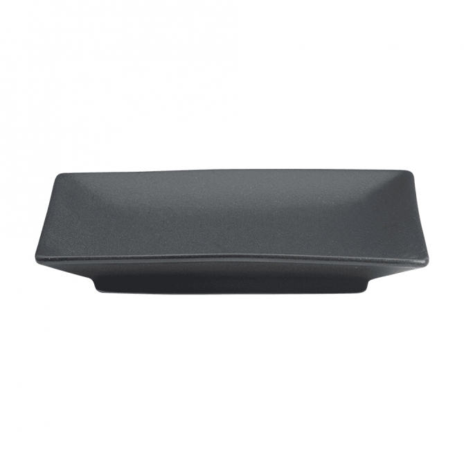 Cameo 910-71091N Onyx Square Coupe Plate Black 9"W x 9"L