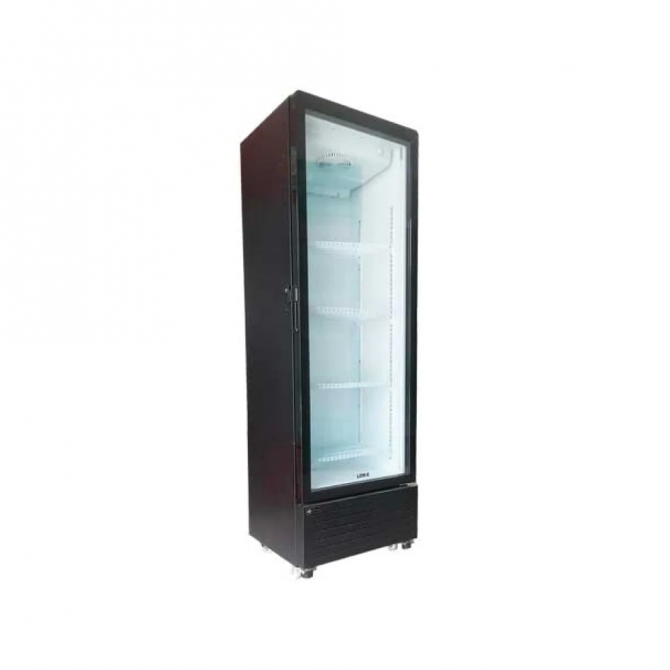 EFI C1-22.5GDX Black Exterior Right Hinged Single Glass Door Cooler 