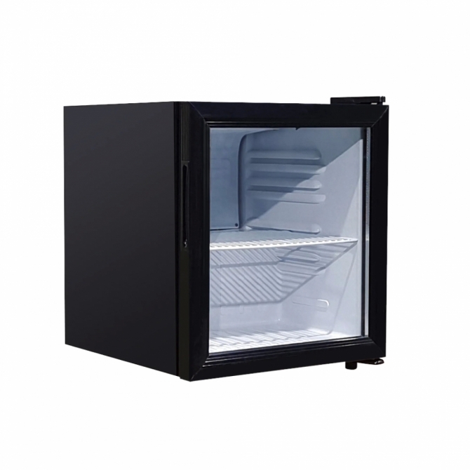 EFI C1-52GDCT Black Exterior Counter Top Right Hinged Single Glass Door Cooler