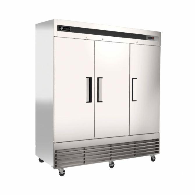 EFI C3-82VCX Stainless Steel Hinged Solid 3 Doors Cooler 