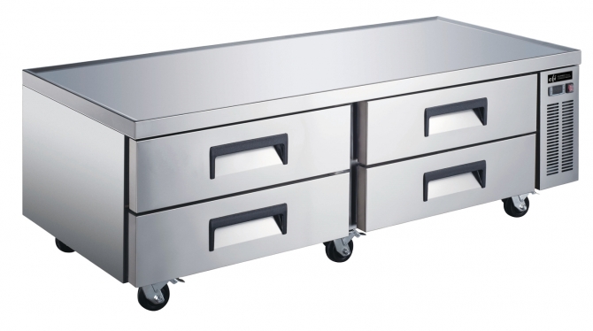 EFI CCB-72VCX 72" Chef Base Stainless Steel Exteror with Marine Edge Top