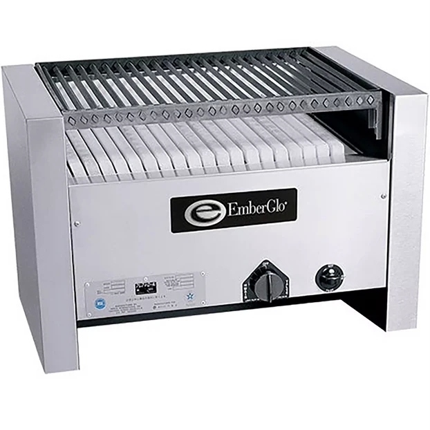 EmberGlo 25WC Natural Gas Countertop 36" Broiler Open Hearth Boriling